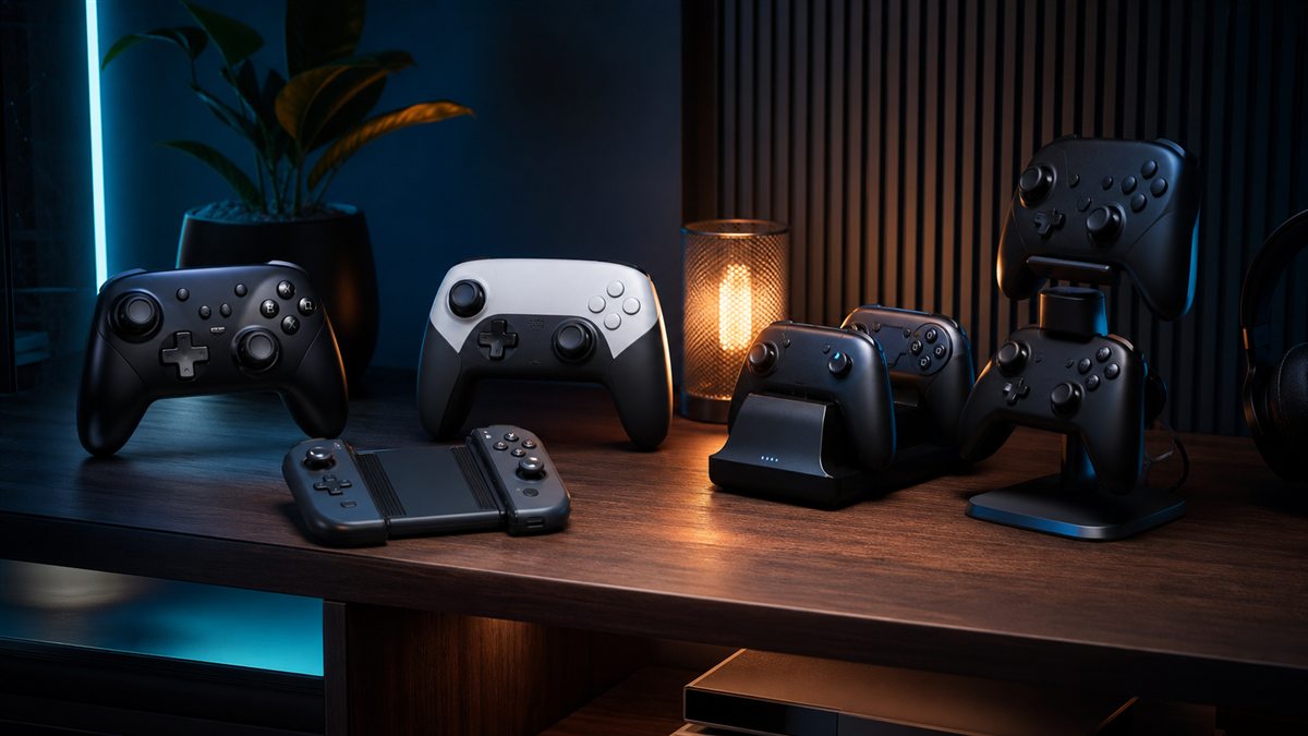Styled controllers and console accessories selection