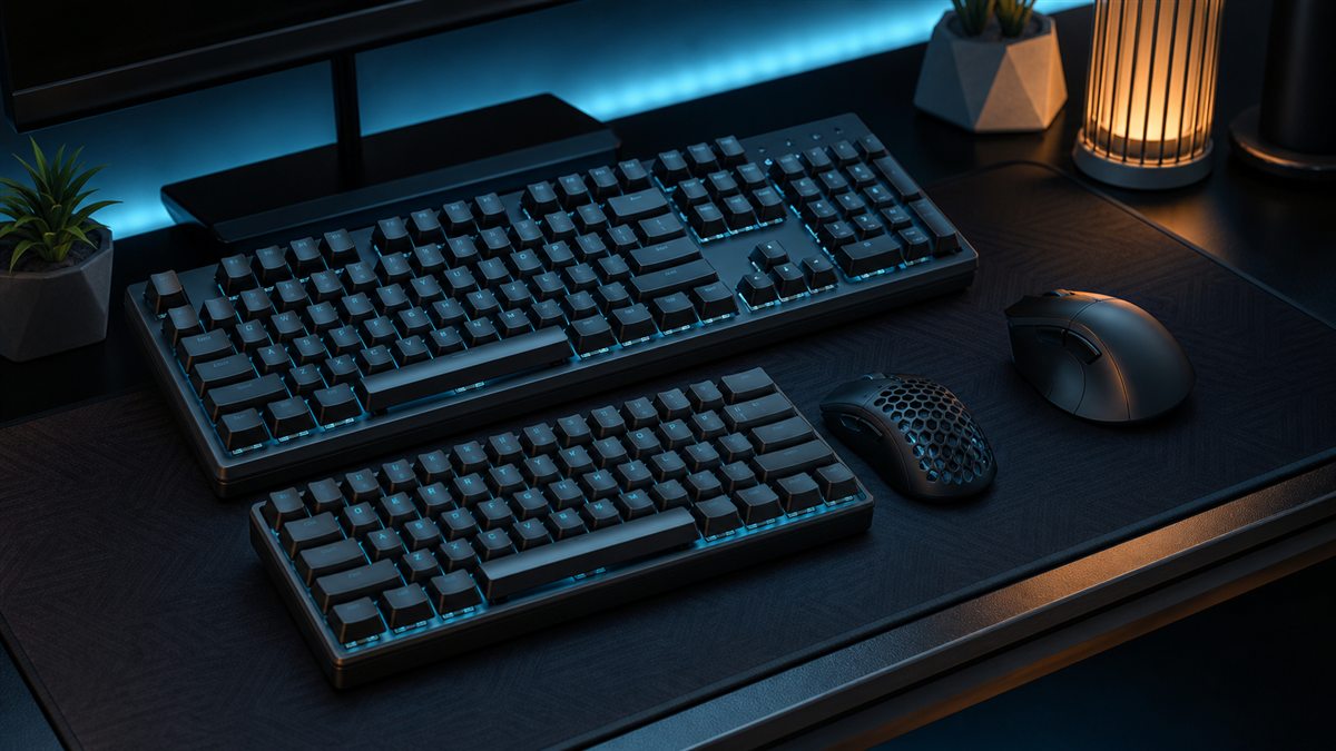 Styled gaming keyboards and mice selection