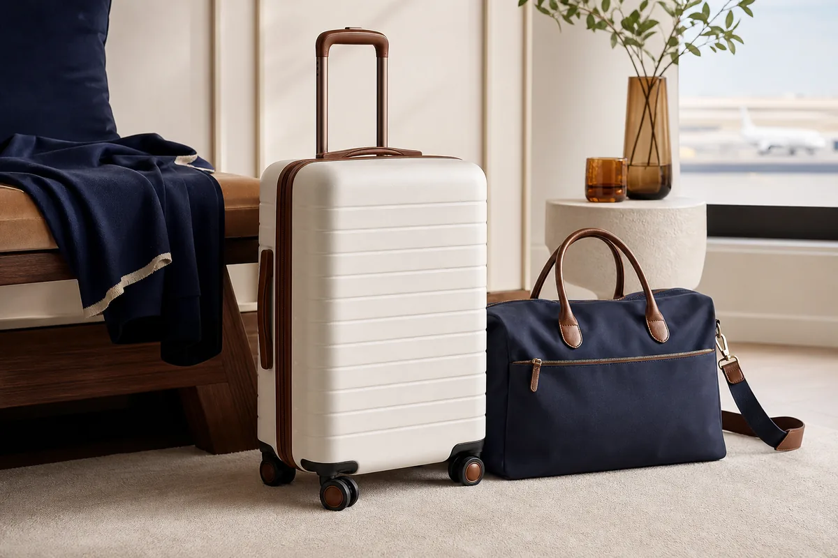 Styled carry-on luggage selection